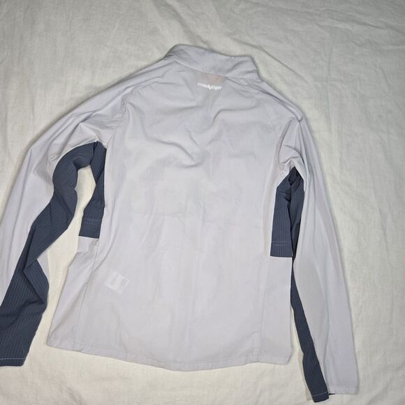 Moody Tiger Tech Jacket Youth Girls 130(sz 7) White  Zip  Athletic Small Spot‎ - Picture 9 of 9